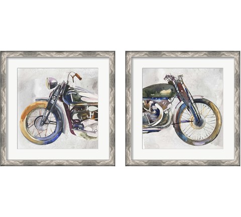 Moto Metal 2 Piece Framed Art Print Set by Annie Warren