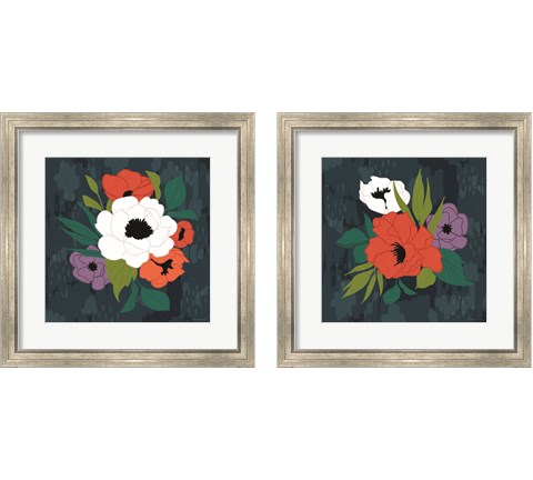 Bright Floral 2 Piece Framed Art Print Set by Lady Louise Designs