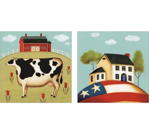 My Home 2 Piece Art Print Set by Lisa Audit