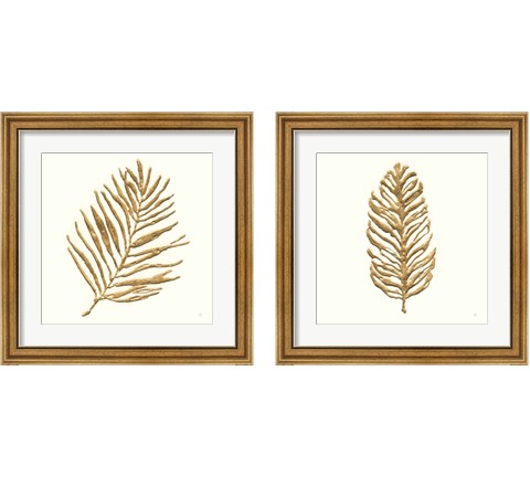 Gilded Palm  2 Piece Framed Art Print Set by Chris Paschke