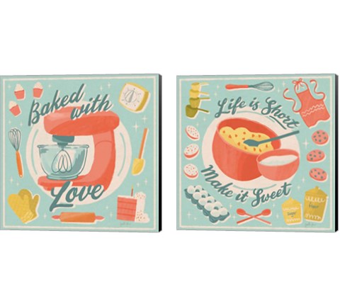 Fresh Baked 2 Piece Canvas Print Set by Janelle Penner