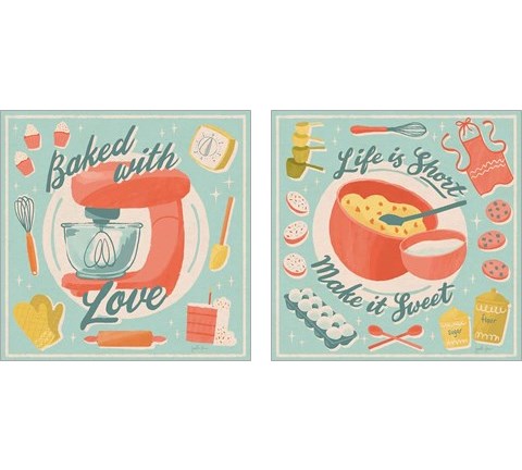 Fresh Baked 2 Piece Art Print Set by Janelle Penner