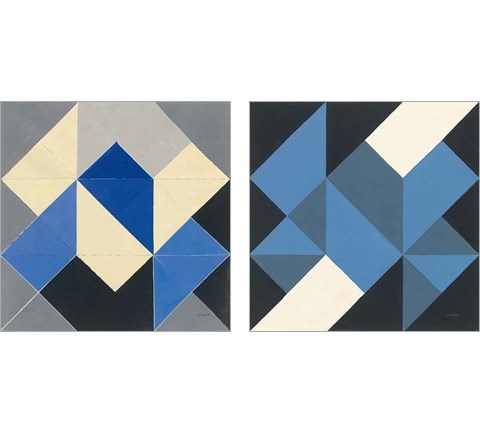 Triangles 2 Piece Art Print Set by Mike Schick
