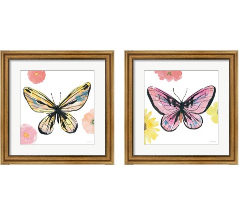 Beautiful Butterfly 2 Piece Framed Art Print Set by Sara Zieve Miller