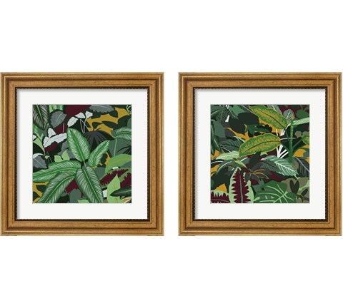 Jungle Safari 2 Piece Framed Art Print Set by Megan Gallagher