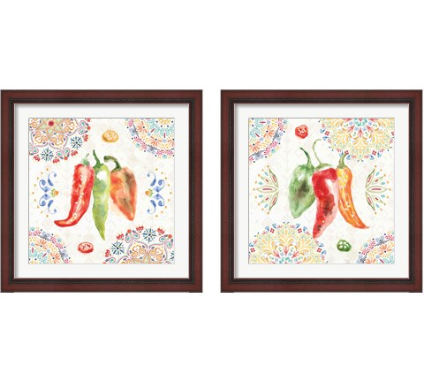 Sweet and Spicy 2 Piece Framed Art Print Set by Dina June