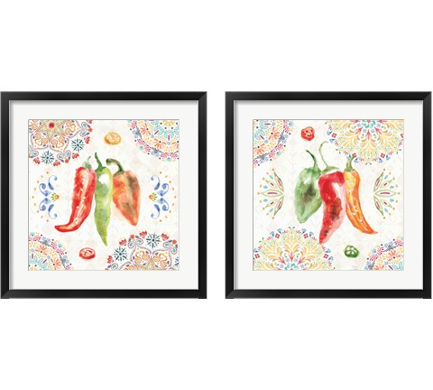 Sweet and Spicy 2 Piece Framed Art Print Set by Dina June