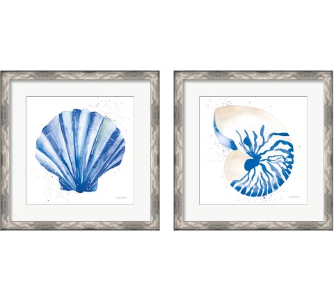 Seashell 2 Piece Framed Art Print Set by Mercedes Lopez Charro