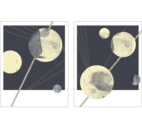 Planetary Weights 2 Piece Art Print Set by Jacob Green