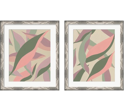 Elongated Leaves 2 Piece Framed Art Print Set by Regina Moore