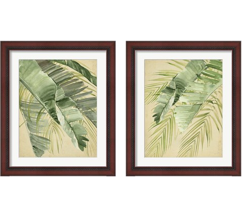 Banana Palms 2 Piece Framed Art Print Set by Jennifer Parker