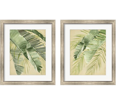 Banana Palms 2 Piece Framed Art Print Set by Jennifer Parker