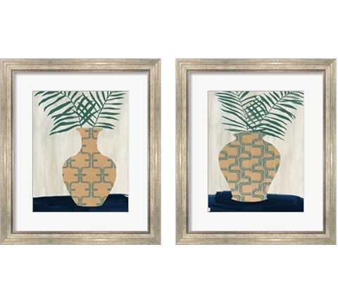 Palm Branches 2 Piece Framed Art Print Set by Melissa Wang