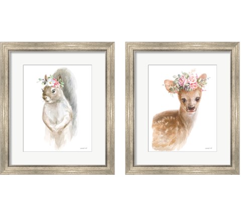 Wild for Flowers 2 Piece Framed Art Print Set by Danhui Nai