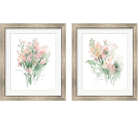 Vibrant Blooms 2 Piece Framed Art Print Set by Katrina Pete