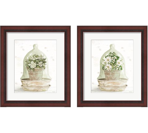 Floral Cloche 2 Piece Framed Art Print Set by Cindy Jacobs