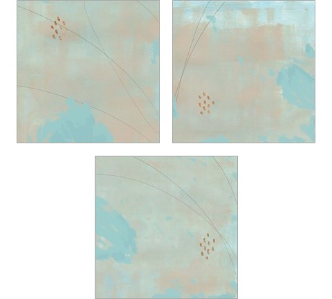 Spring Abstract 3 Piece Art Print Set by Jacob Green