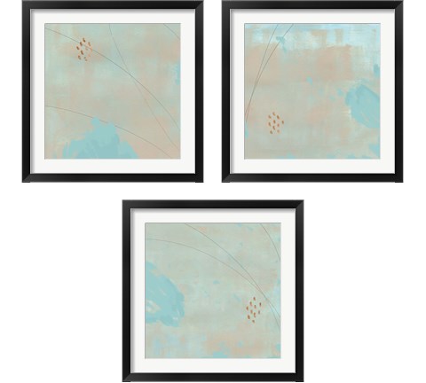 Spring Abstract 3 Piece Framed Art Print Set by Jacob Green