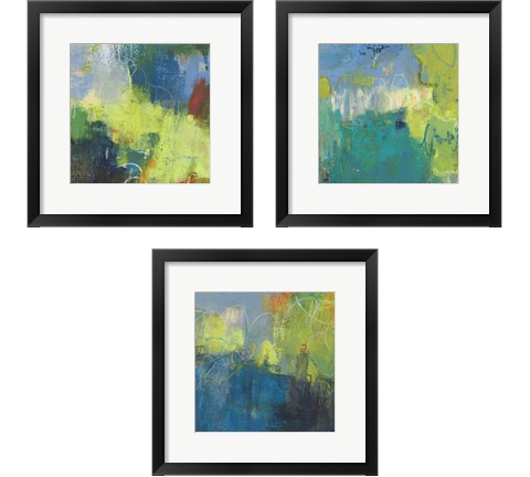 Gawsy  3 Piece Framed Art Print Set by Sue Jachimiec