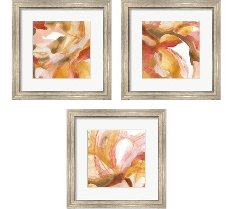 Sunset Marble 3 Piece Framed Art Print Set by June Erica Vess