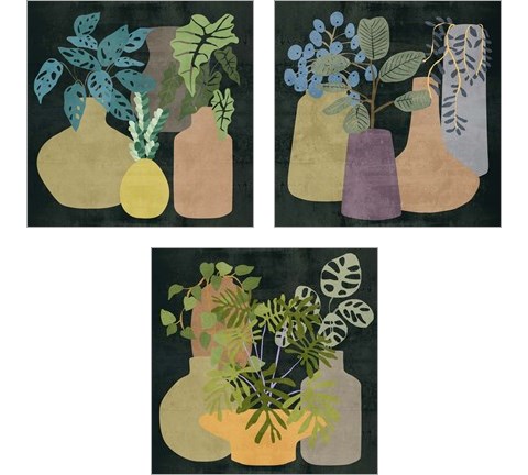 Decorative Vases 3 Piece Art Print Set by Melissa Wang