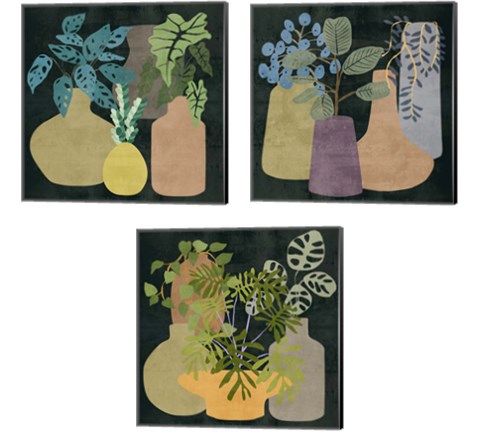 Decorative Vases 3 Piece Canvas Print Set by Melissa Wang