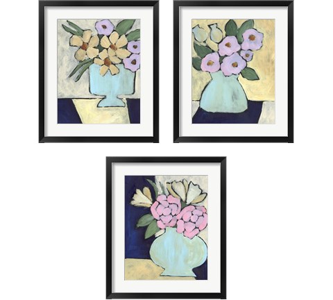 Distressed Bouquet 3 Piece Framed Art Print Set by Regina Moore