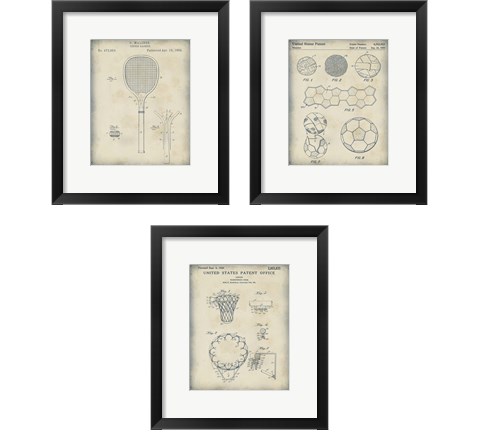 Patented Sport 3 Piece Framed Art Print Set by Studio W