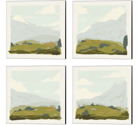Alpine Ascent  4 Piece Canvas Print Set by Jacob Green