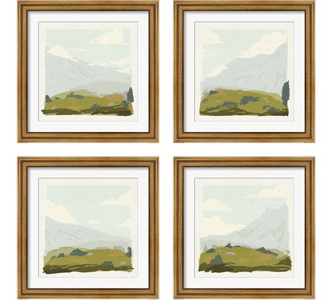 Alpine Ascent  4 Piece Framed Art Print Set by Jacob Green
