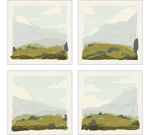 Alpine Ascent  4 Piece Art Print Set by Jacob Green