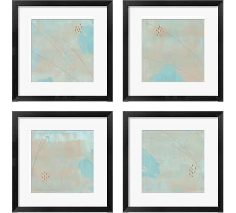 Spring Abstract 4 Piece Framed Art Print Set by Jacob Green