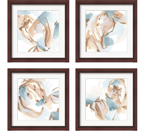 Abstracted Shells 4 Piece Framed Art Print Set by June Erica Vess