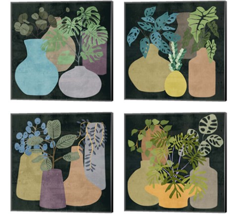 Decorative Vases 4 Piece Canvas Print Set by Melissa Wang