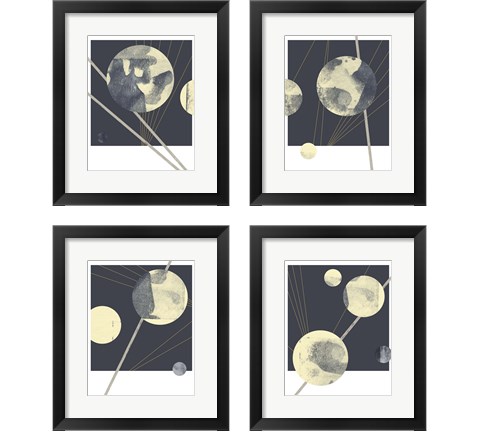 Planetary Weights 4 Piece Framed Art Print Set by Jacob Green