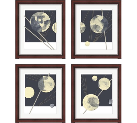 Planetary Weights 4 Piece Framed Art Print Set by Jacob Green