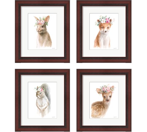 Wild for Flowers 4 Piece Framed Art Print Set by Danhui Nai