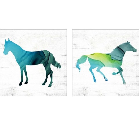 Horse  2 Piece Art Print Set by Valerie Wieners