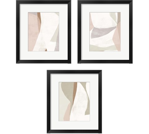 Symphonic Shapes 3 Piece Framed Art Print Set by June Erica Vess