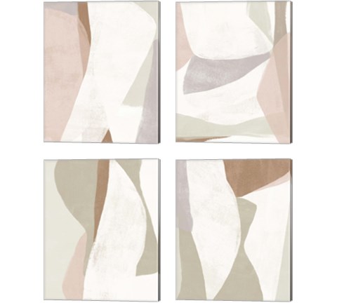 Symphonic Shapes 4 Piece Canvas Print Set by June Erica Vess