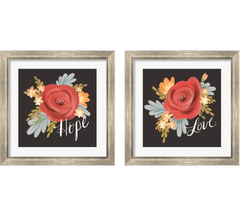 Love & Hope 2 Piece Framed Art Print Set by House Fenway