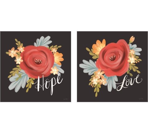Love & Hope 2 Piece Art Print Set by House Fenway