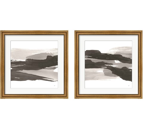 Black and White Classic 2 Piece Framed Art Print Set by Chris Paschke
