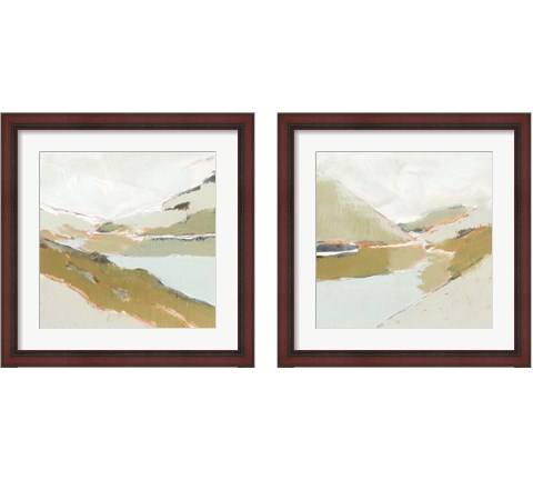 Fading Valley 2 Piece Framed Art Print Set by Victoria Barnes