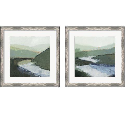 Riverbend Landscape 2 Piece Framed Art Print Set by Victoria Barnes