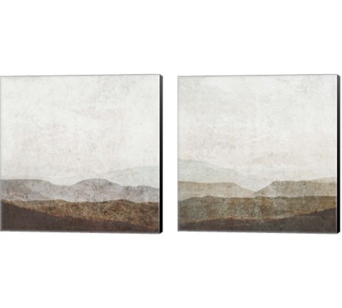 Burnished Mountains 2 Piece Canvas Print Set by Victoria Barnes