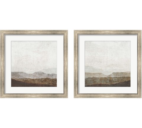 Burnished Mountains 2 Piece Framed Art Print Set by Victoria Barnes