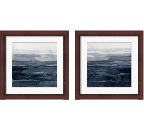 Rising Blue  2 Piece Framed Art Print Set by Victoria Borges