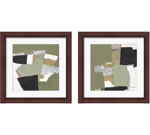 Olive Black & Gold 2 Piece Framed Art Print Set by Jennifer Goldberger