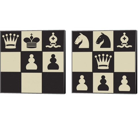 Chess Puzzle 2 Piece Canvas Print Set by Jacob Green
